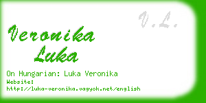 veronika luka business card